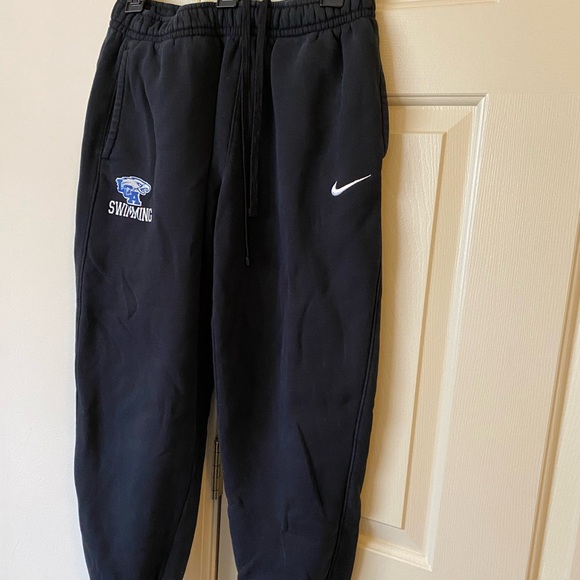 Nike Pants - Nike Black Joggers with White and Blue Details